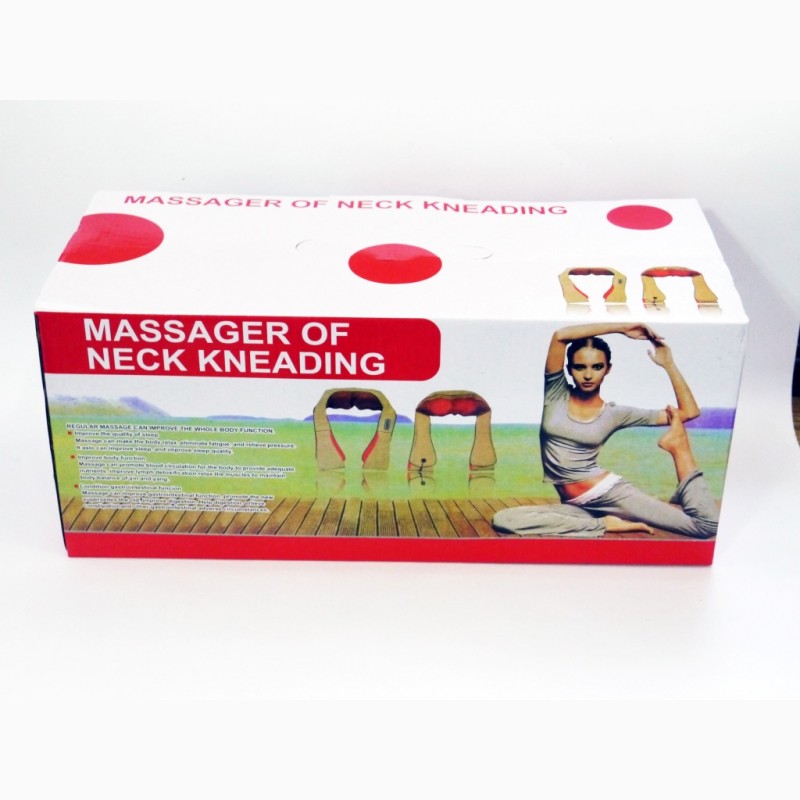 Фото 3. Роликовый массажер для шеи, плеч и спины Massager of Neck Kneading с прогревом