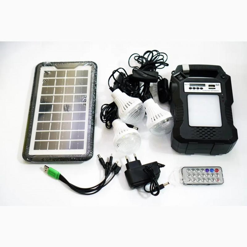 Фото 2. Солнечная портативная автономная система Solar GDPlus GD-8060 + Bluetooth+ FM радио