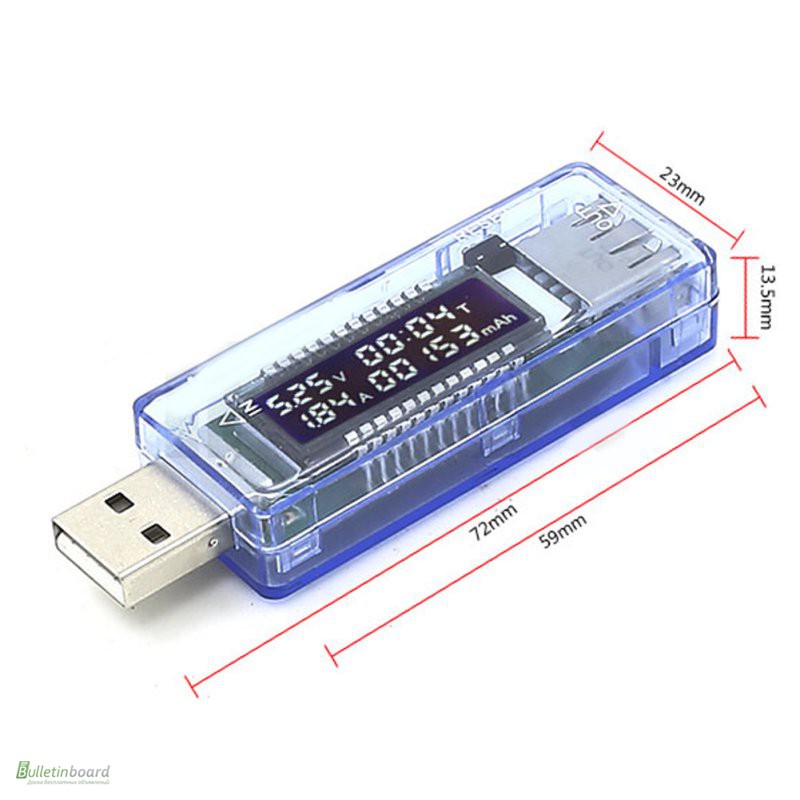 Фото 3. USB тестер KWS-V20 измеритель емкости, амперметр, вольтметр