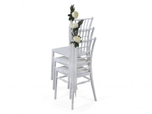 Фото 2. Штабелируемый стул Чиавари, пластиковый, белый для свадебной церемонии