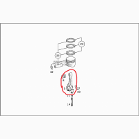Mercedes A1110300220, Шатун Mерседес дв. М111, оригінал A1110300720