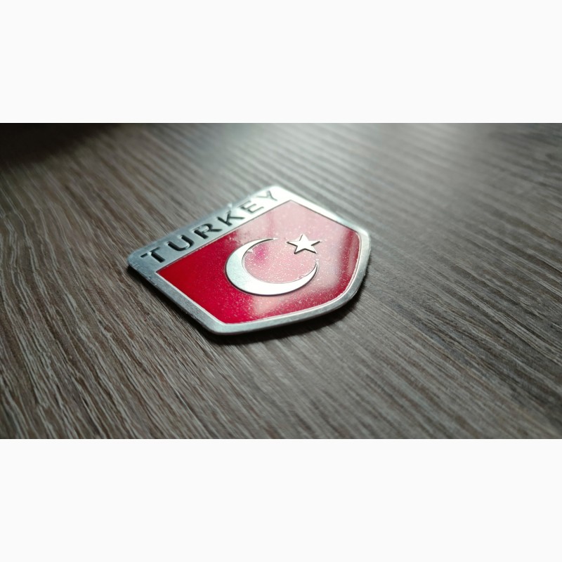 Фото 6. Наклейка алюминиевая на авто Флаг Турции