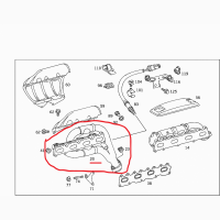 Mercedes A1111403909, Коллектор випускний Mерседес дв. М111, ориг