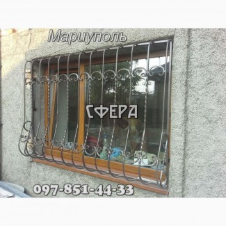 Решетки на окна. Металлические кованые оконные решетки. Мариуполь