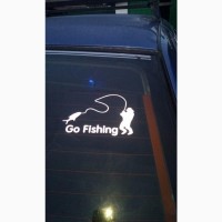 Наклейка на авто На Рыбалку