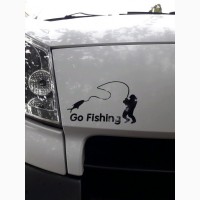 Наклейка на авто На Рыбалку