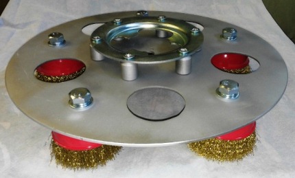 Фото 4. Установочный диск металопластиковый с резиной для плоскошлифовальных машин