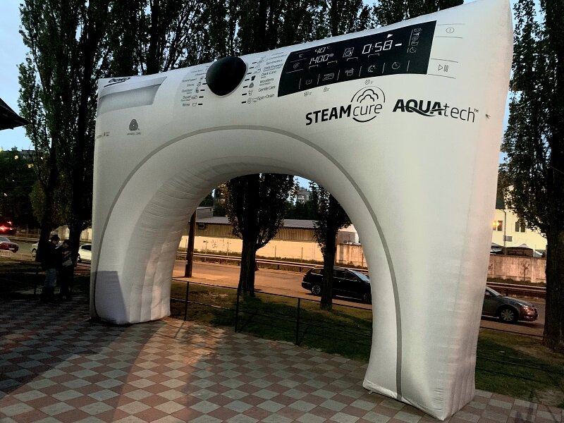 Фото 3. Надувные арки для мероприятий с сублимационной печатью