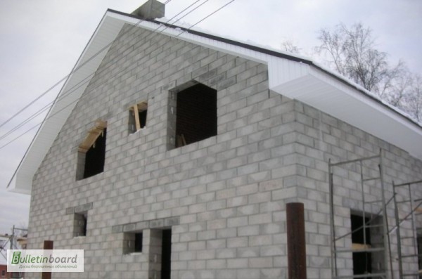 Фото 2. Строительство домов из газобетона