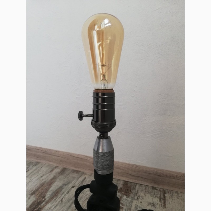 Фото 3. Настільна лампа ручна дриль лофт декор ретрофт декор ретро