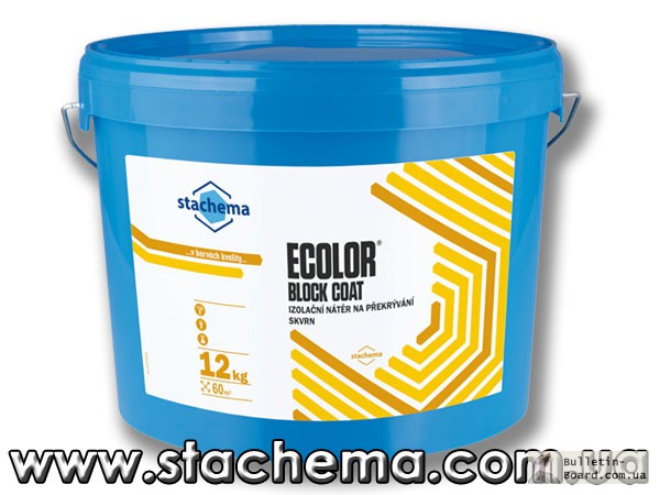ECOLOR BLOCK COAT - средство для нейтрализации пятен на стенах и потолках