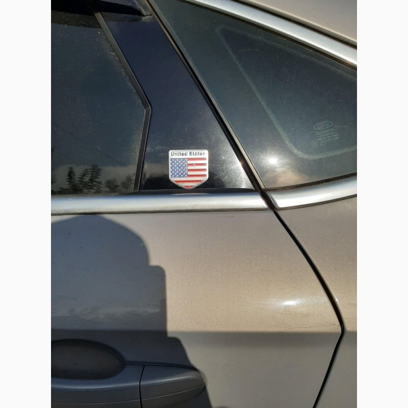 Фото 2. Наклейка на авто Флаг Соединенные Штаты алюминиевая