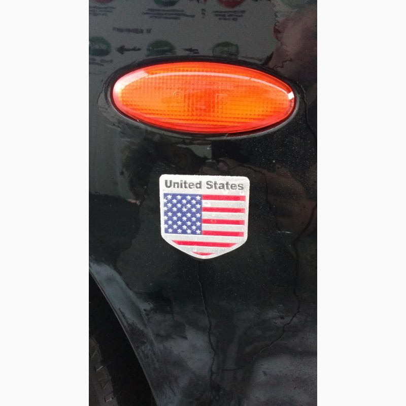 Фото 5. Наклейка на авто Флаг Соединенные Штаты алюминиевая