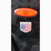 Наклейка на авто Флаг Соединенные Штаты алюминиевая