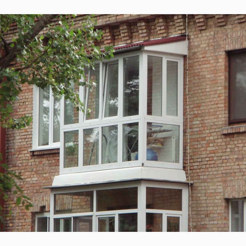 Фото 2. Остекление балконов и лоджий в Харькове от Окна Альтек