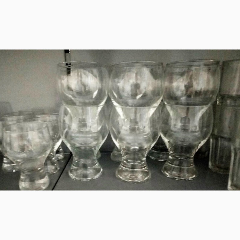 Фото 2. Бокалы, стаканы, чашки, рюмки в ассортименте БУ