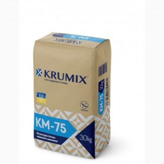 Штукатурка гипсовая Харьков KRUMIX KM-75, машинного и ручного применения, 30 кг