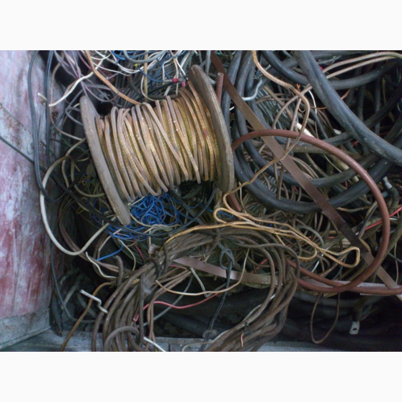 Фото 4. Медный кабель, провода б/у