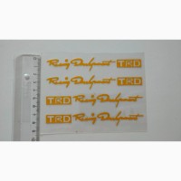 Наклейки на ручки TRD жёлтая