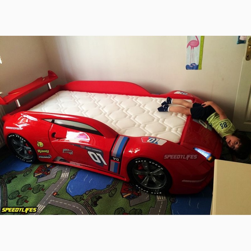 Фото 2. Машина кровать Хtreme M7 (красная, белая)