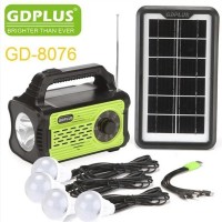 Solar GDPlus GD-8076 портативная солнечная автономная система + FM радио + Bluetooth