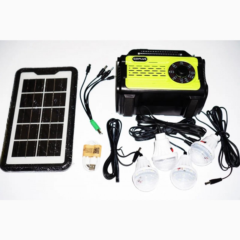 Фото 8. Solar GDPlus GD-8076 портативная солнечная автономная система + FM радио + Bluetooth