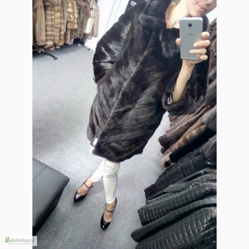 Фото 2. Шикарная норковая шуба кимоно