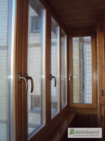 Фото 4. Монтаж деревянных окон и балконов