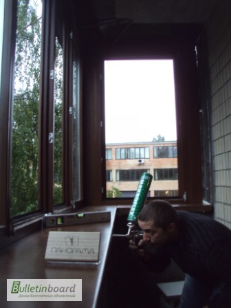 Фото 8. Монтаж деревянных окон и балконов