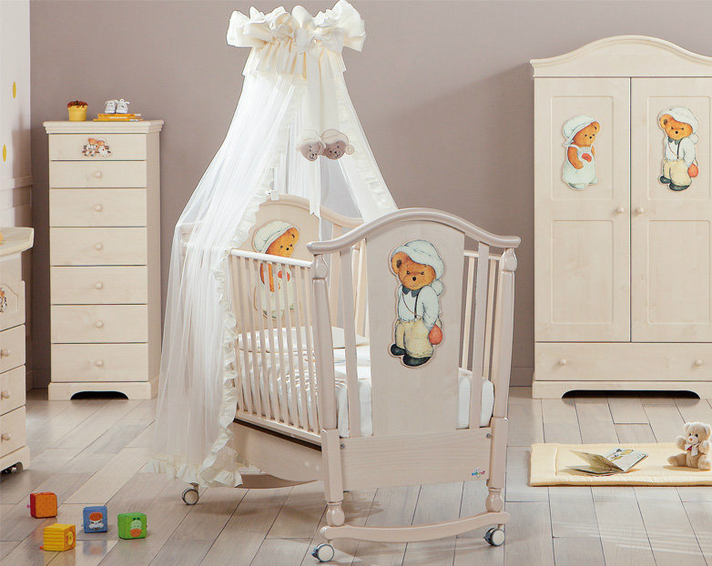 Фото 6. Итальянская мебель для детских комнат: кроватки, кровати, пеленальные столики, шкафы