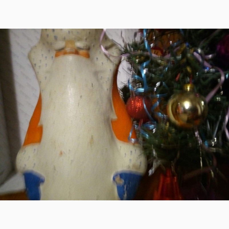 Фото 2. Антикварный Дед Мороз под елку 60 годов Загорская фабрика игрушек