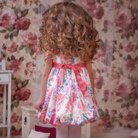 Нарядное платье для девочки Цветочки