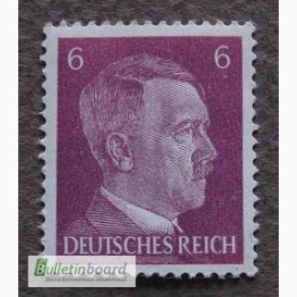 Почтовая марка. Adolf Hitler. Deutsches Reich. 6 pf. 1941г. MNH. SC 777