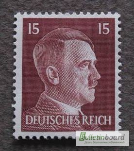 Фото 3. Почтовая марка. Adolf Hitler. Deutsches Reich. 15 pf. 1941г. SC 781