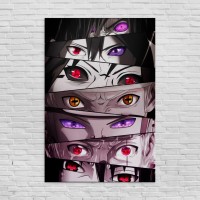 Картина на холсті Аніме - Очі Наруто 40x60 см