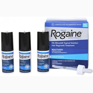 Регейн (Rogaine) в виде жидкости 5% миноксидил., упаковка 3флакона. Оригинал из США