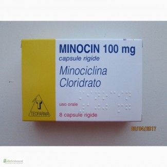 Продам Миноцин (миноциклин) капс. 100мг, 8 шт