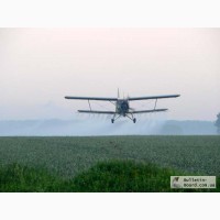 Авиахимобработка гороха и пшеницы вертолетом и сверхлегким самолетом