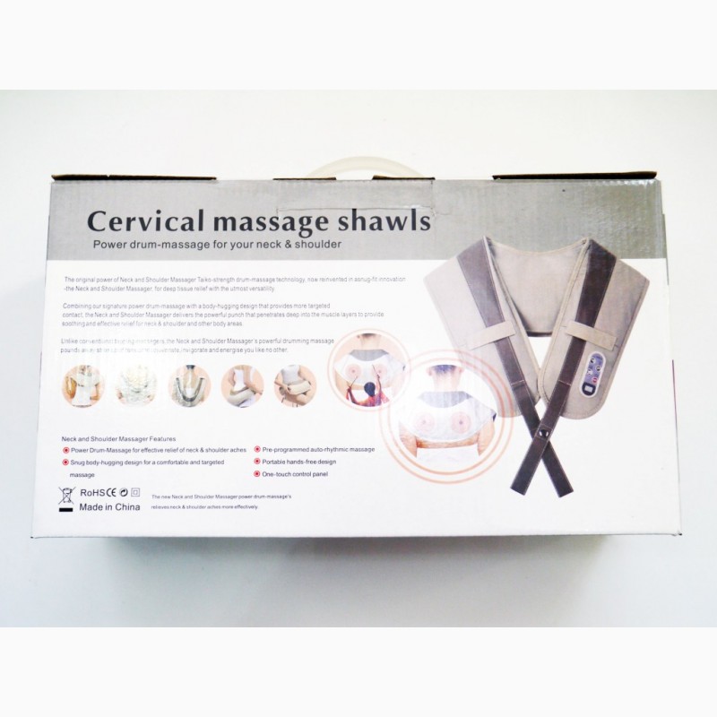 Фото 9. Cervical Massage Shawls Вибрационно-ударный вибромассажер для спины, плеч и шеи