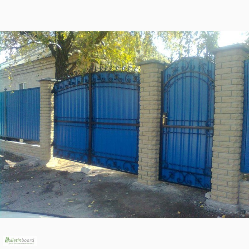 Фото 3. Забор и ворота из профнастила под ключ. Купить в Одессе
