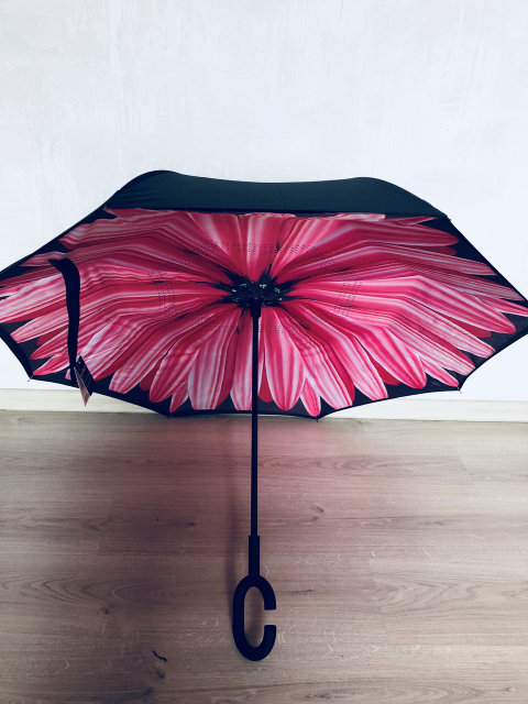 Фото 2. Зонт обратный Reverse Umbrella ветрозащитный зонт обратного раскрытия