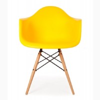 Кресло Тауэр Вуд, деревянные ножки, пластик, зеленый, красный, оранжевый, желтый