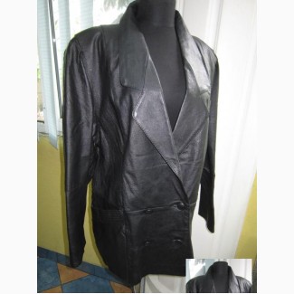 Оригинальная стильная женская кожаная куртка ECHTES LEDER. Лот 181