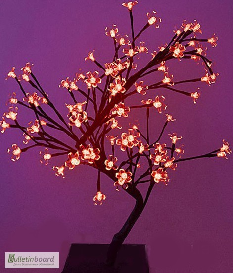 Фото 2. Светодиодное дерево Сакура, красное