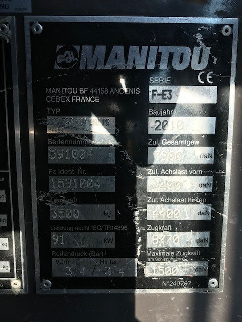 Фото 9. Телескопический погрузчик MANITOU MLT 735- 120 LSU PS 2010 года