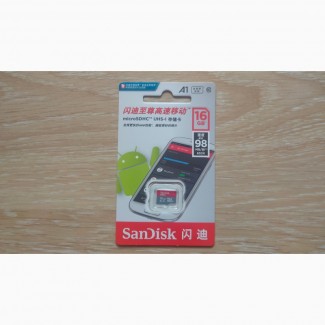 Карта памяти Флешка microSD SanDisk 16 GB