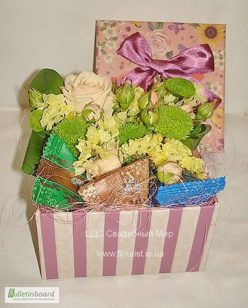 Фото 4. FlowerBox под заказ, Цветы в коробке в Киеве