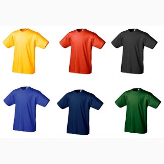 Цветные футболки в ассортименте