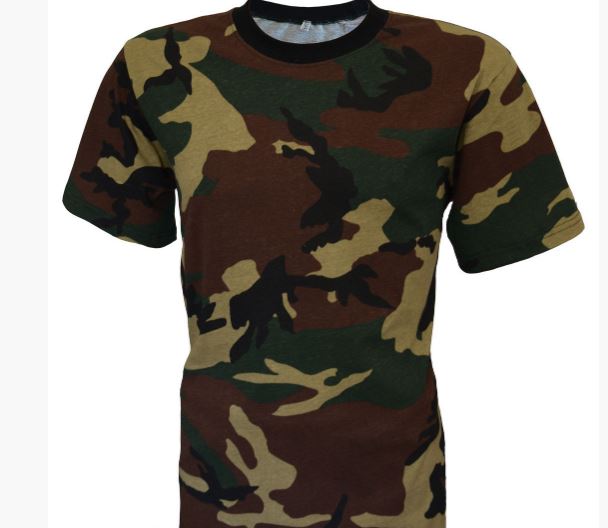 Фото 5. Армейские камуфляжные футболки