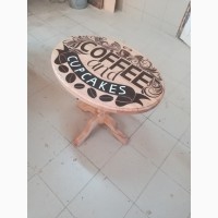Авторский кофейный столик из массива ясеня, дуба, ольхи или груши